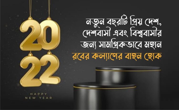 নতুন বছরটি প্রিয় দেশ, দেশবাসী এবং বিশ্ববাসীর জন্য সামগ্রিকভাবে মহান রবের কল্যাণের বাহন হোক