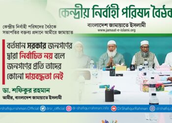 বর্তমান সরকার জনগণের দ্বারা নির্বাচিত নয় বলে জনগণের প্রতি তাদের কোনো দায়বদ্ধতাও নেই