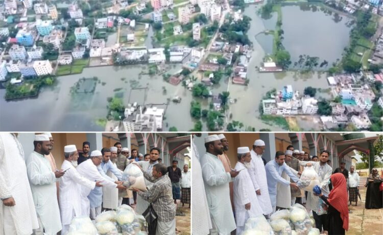 মহানগরসহ সারা সিলেট বন্যার পানিতে ভাসছে…