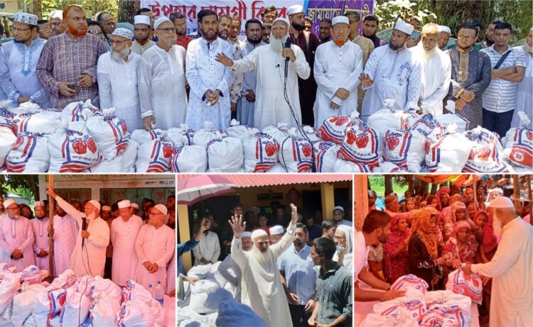 ঈদের ৪র্থ দিনে দিনভর সিলেটের বিভিন্ন উপজেলায় বন্যা কবলিত মানুষের মাঝে আমীরে জামায়াতের খাদ্য ও উপহার সামগ্রী বিতরণ