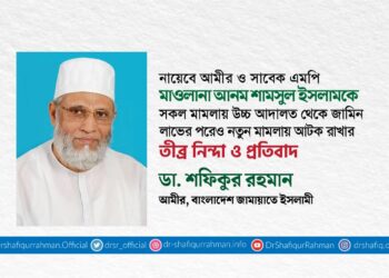 সরকার মাওলানা আনম শামসুল ইসলামের উপর চরম জুলুম করেছে