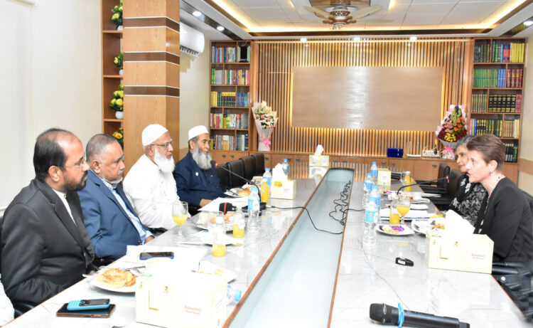আমীরে জামায়াতের সাথে জাতিসংঘ প্রতিনিধি দলের সৌজন্য সাক্ষাৎ
