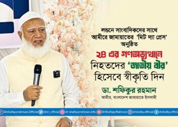 ২৪ এর গণঅভ্যুত্থানে নিহতদের ‘জাতীয় বীর’ হিসেবে স্বীকৃতি দিন
