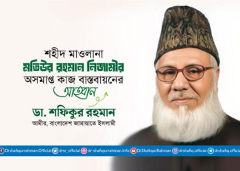 শহীদ মাওলানা মতিউর রহমান নিজামীর অসমাপ্ত কাজ বাস্তবায়নের আহ্বান