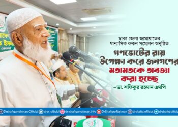গণভোটের রায় উপেক্ষা করে জনগণের মতামতকে অবজ্ঞা করা হচ্ছে : ডা. শফিকুর রহমান এমপি